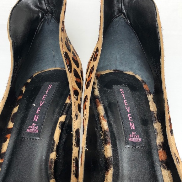 STEVEN by STEVE MADDEN, Leopard Print Stiletto 8M - Picture 2 of 8